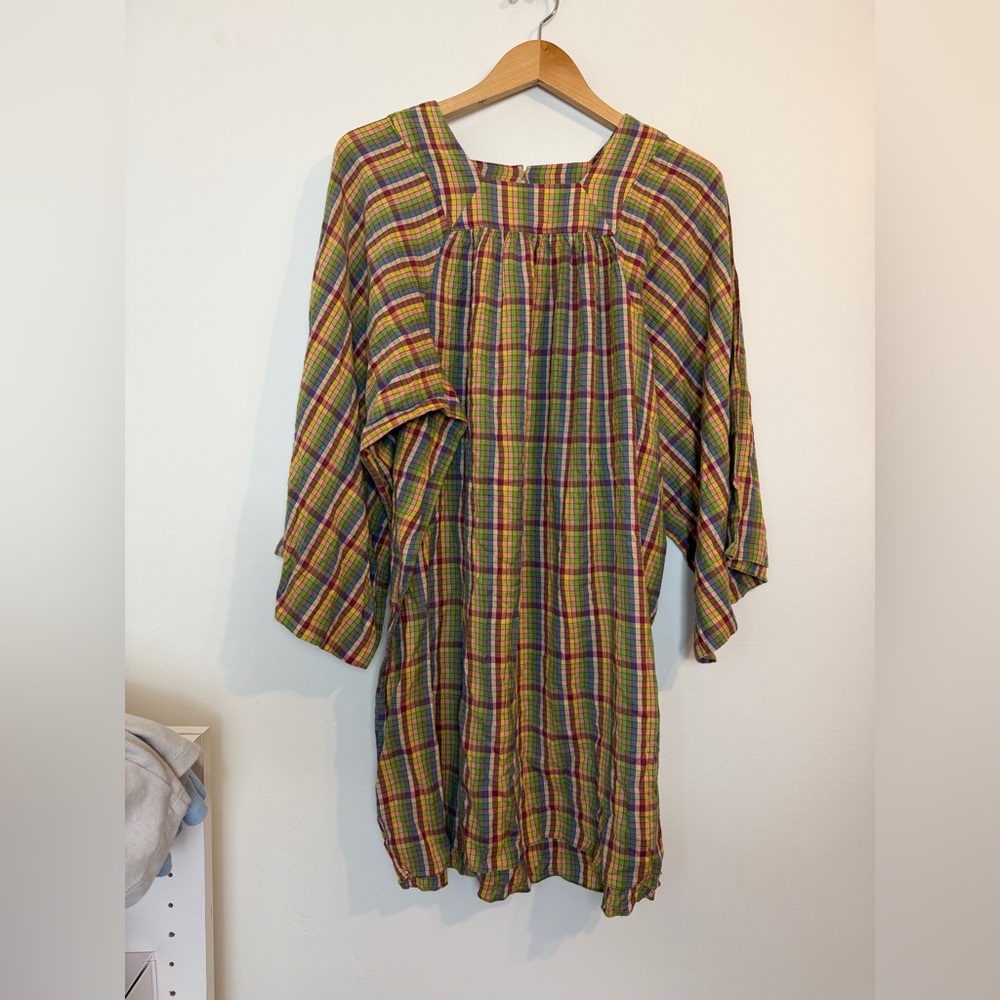 Doen Calder Rainbow Print Mini Dress